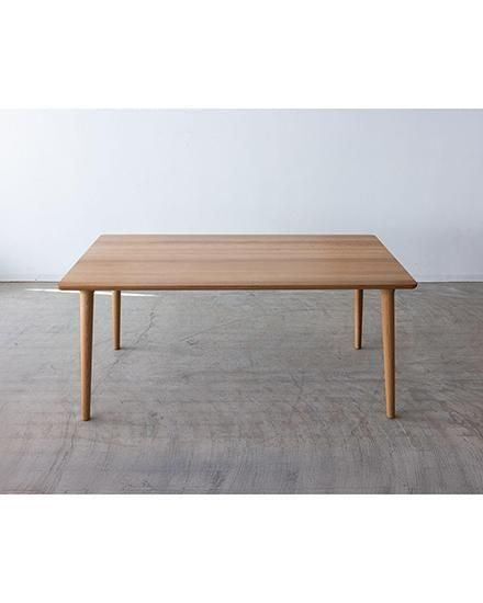 ［現品SALE］BRIDGE ダイニングテーブル 160［NA］ホワイトオーク無垢材 / オイル塗装【工具不要 組み立てオプション付き】