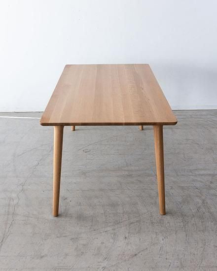 ［現品SALE］BRIDGE ダイニングテーブル 160［NA］ホワイトオーク無垢材 / オイル塗装【工具不要 組み立てオプション付き】