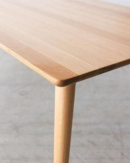 ［現品SALE］BRIDGE ダイニングテーブル 160［NA］ホワイトオーク無垢材 / オイル塗装【工具不要 組み立てオプション付き】