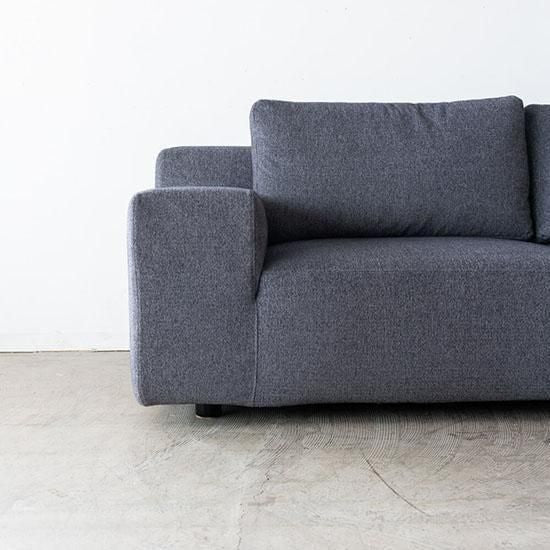 ［現品SALE］MARUICHI GRESソファ 2140 背クッション×2 / 張地E197（F399付属）ソファ替えカバー付き 生地 F399