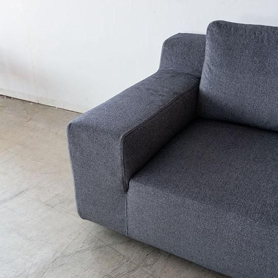 ［現品SALE］MARUICHI GRESソファ 2140 背クッション×2 / 張地E197（F399付属）ソファ替えカバー付き 生地 F399