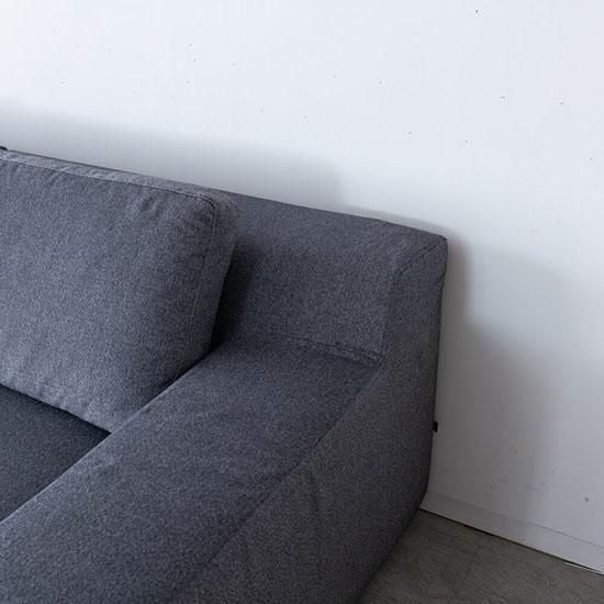 ［現品SALE］MARUICHI GRESソファ 2140 背クッション×2 / 張地E197（F399付属）ソファ替えカバー付き 生地 F399