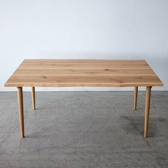 ［Oak Village］Mori : to（モリート）耳付きテーブル ナラ【工具不要 組み立てオプション付き】