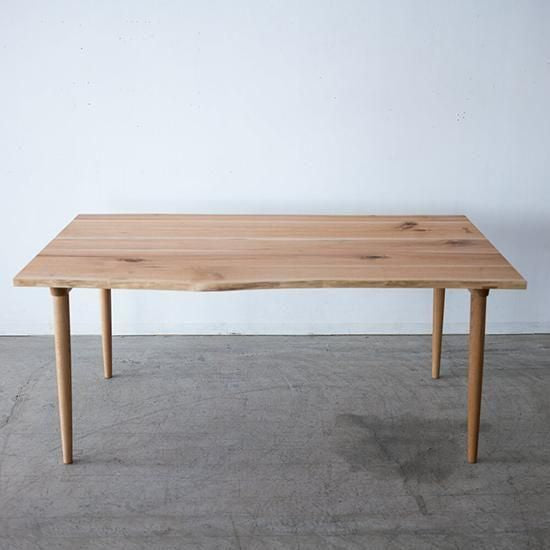 ［Oak Village］Mori : to（モリート）耳付きテーブル クルミ【工具不要 組み立てオプション付き】
