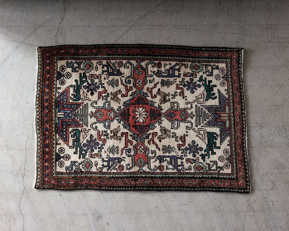 トライバルラグ  105×72cm No.23103535【IVD】