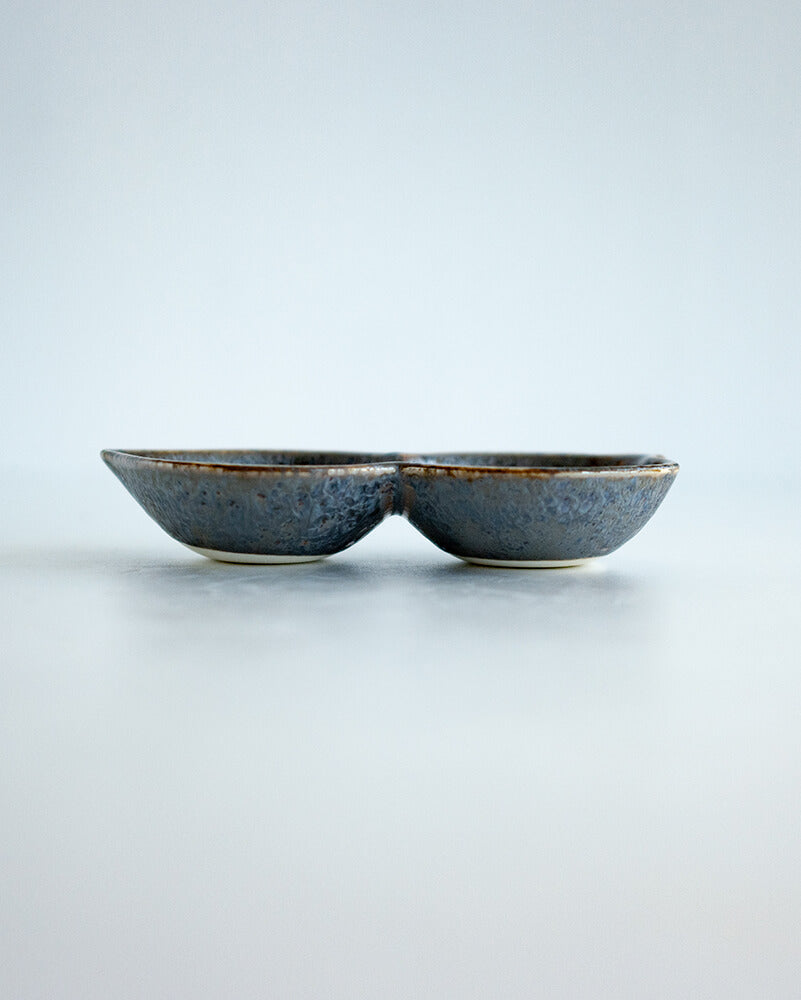 結晶いぶし 2豆皿