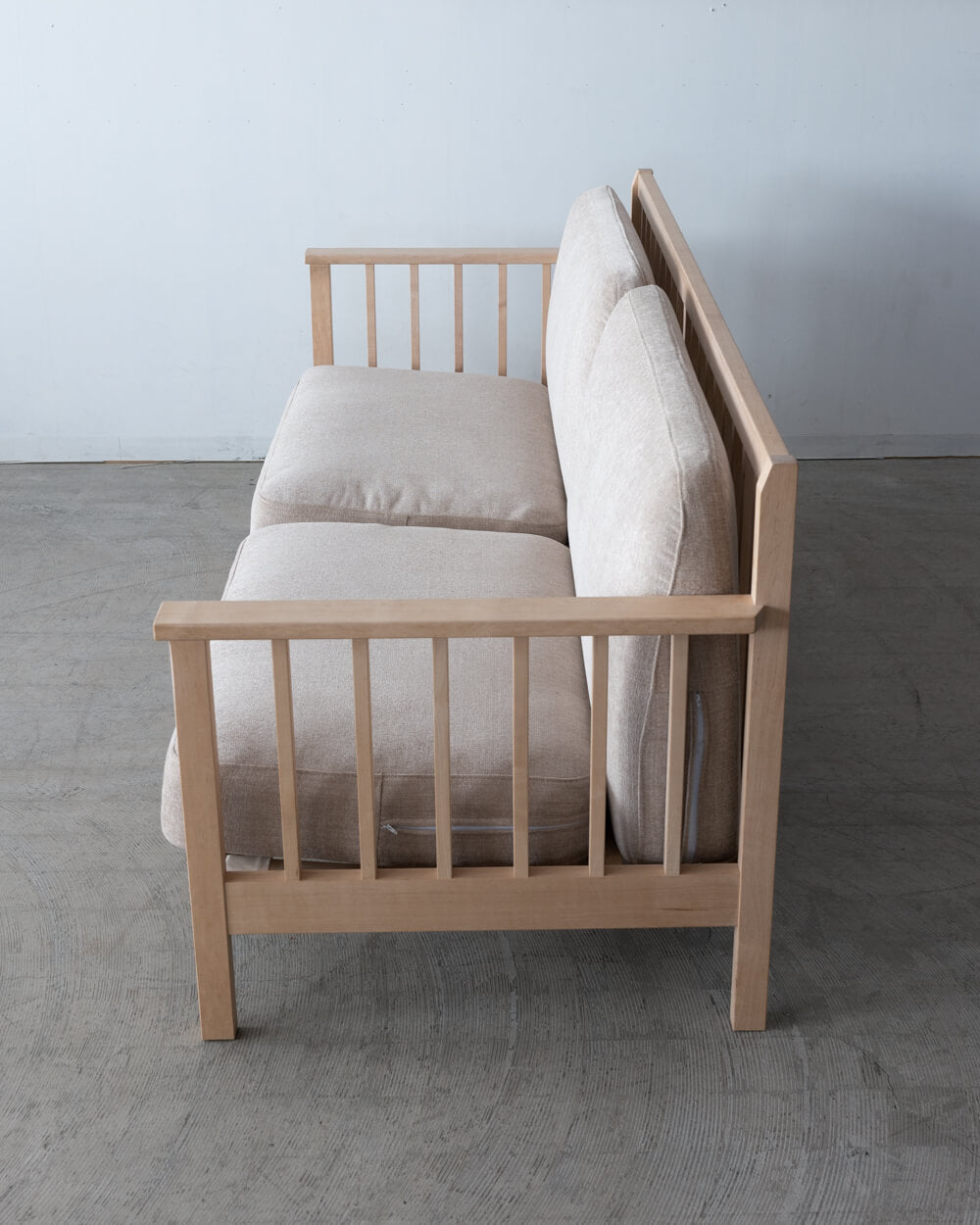 ［リユース品］北の住まい設計社 スポークソファ カエデ / オイル仕上げ