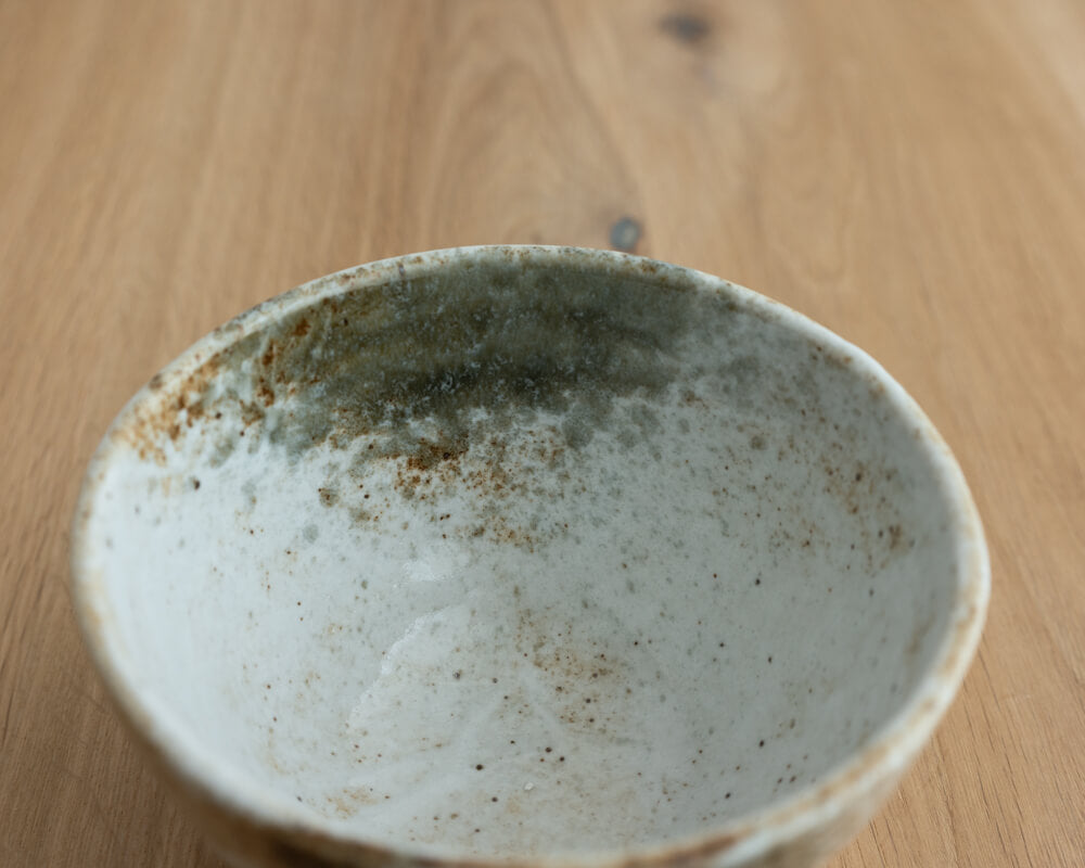 雪志野 手捻り姫丼