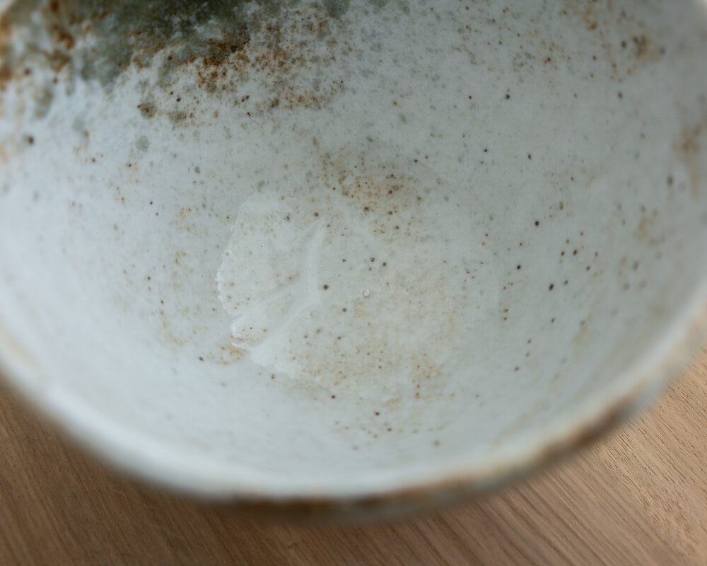 雪志野 手捻り姫丼