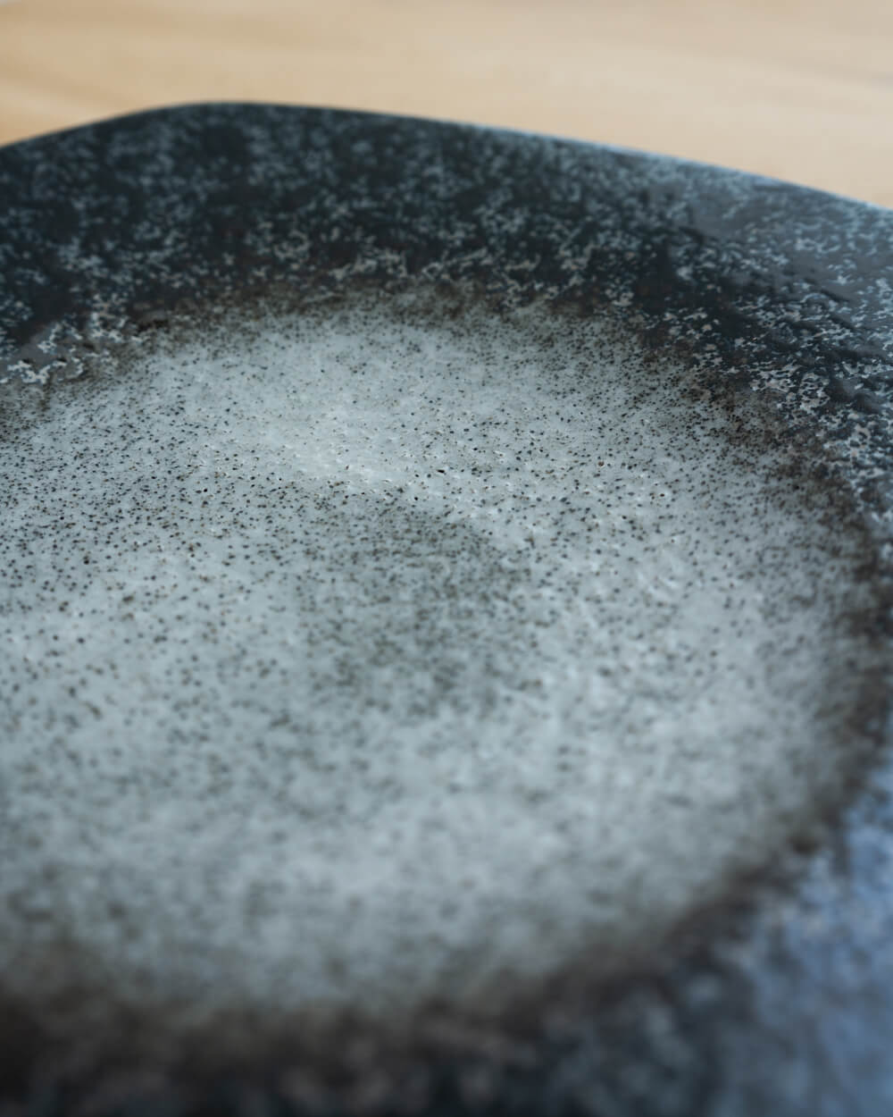 明世波しぶき 輪二重 角9.5皿
