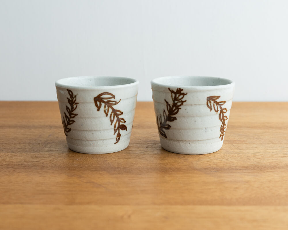 そば猪口 茶 小枝