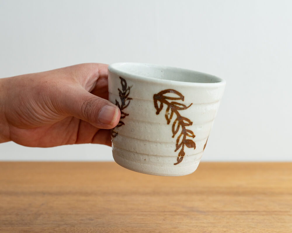 そば猪口 茶 小枝