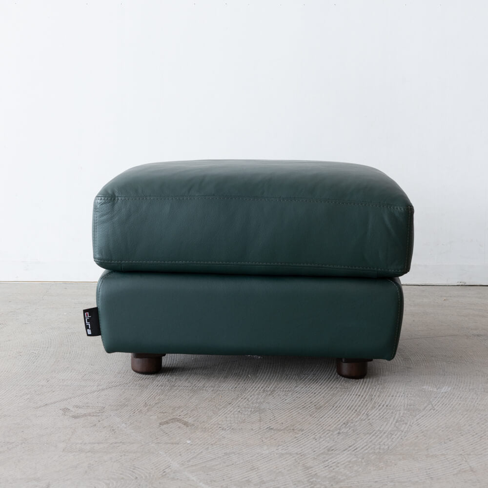 ［現品SALE］オットマン dura 本革グリーン OM40101Q
