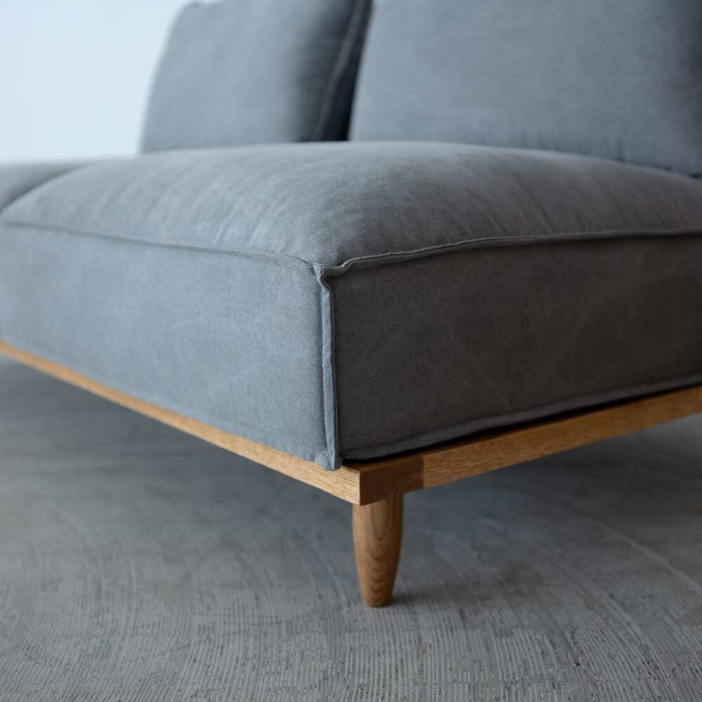 ［数量限定］Jessica sofa 2seater ADR-SF008（GR）オーク / オイル