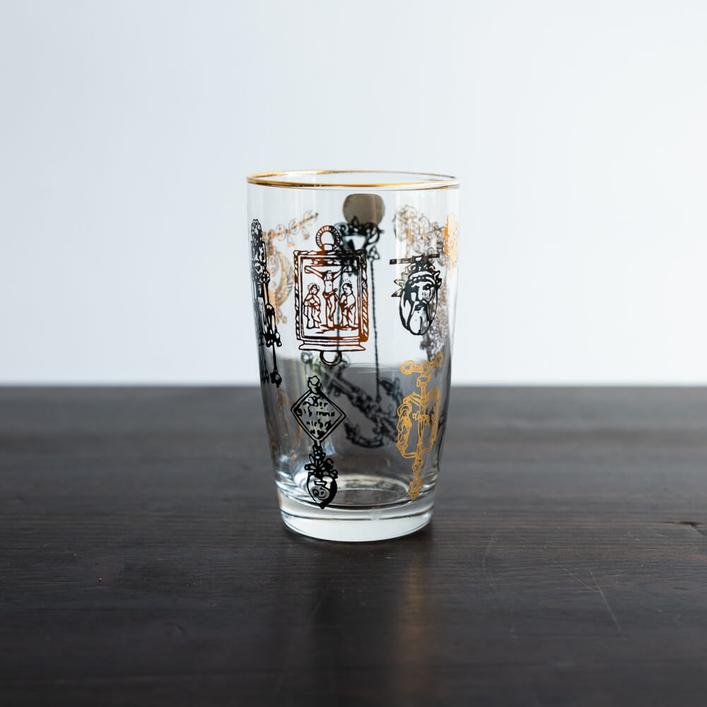 アンティークモチーフグラス