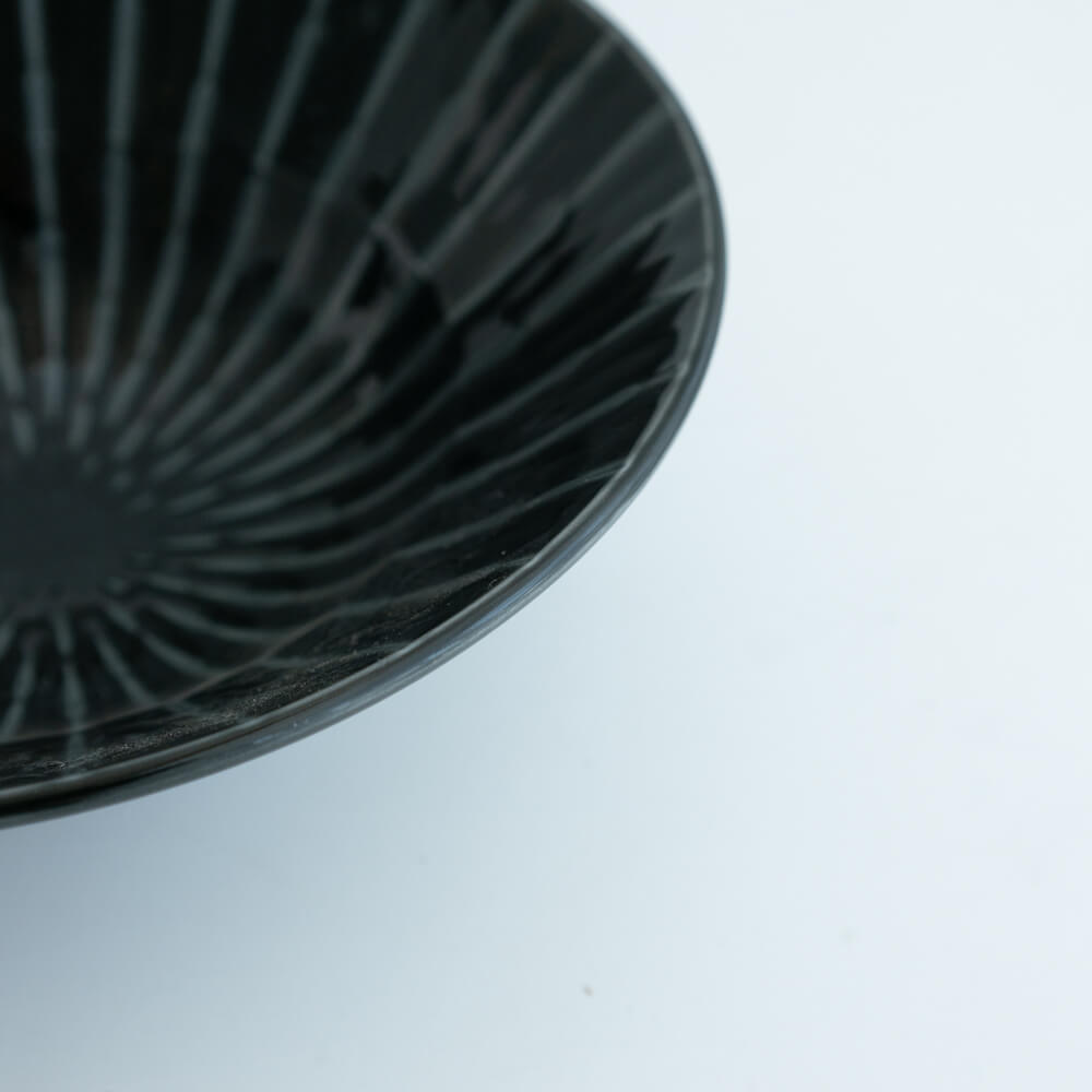 Focus 黒 輪二重8寸深鉢