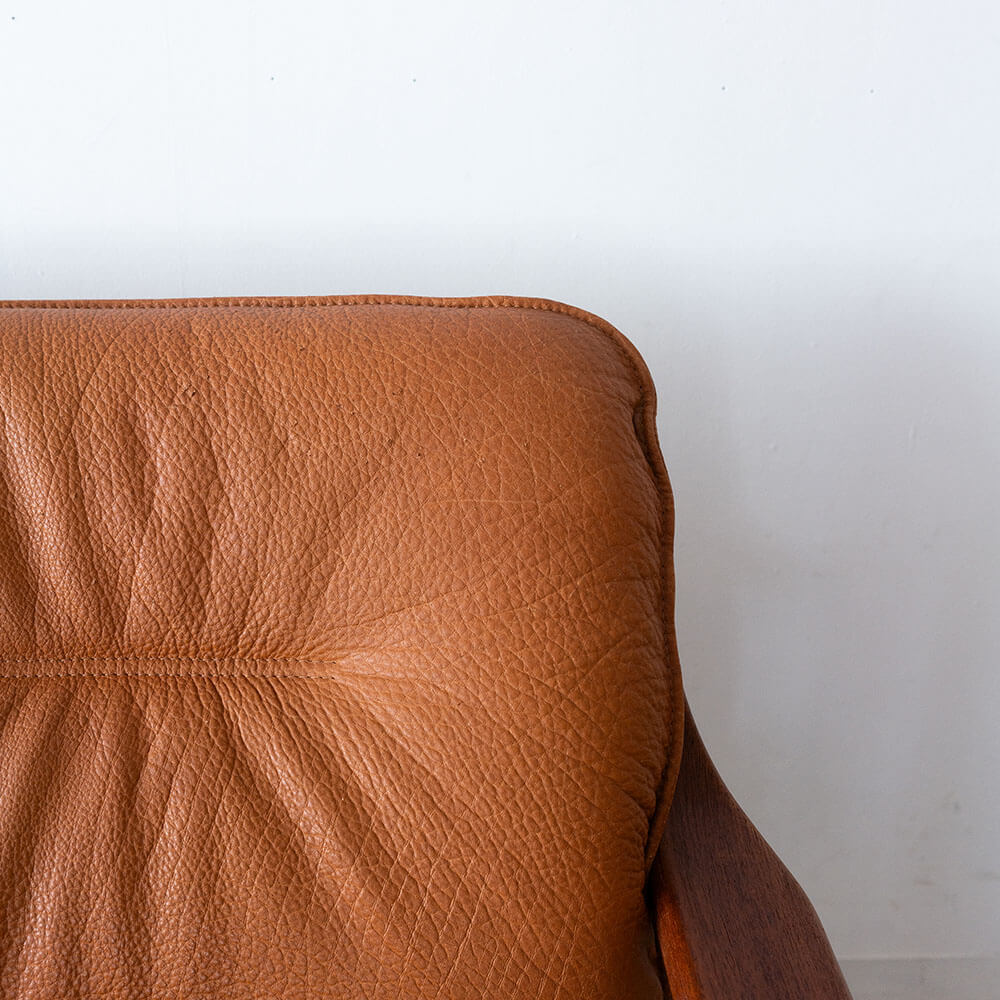 アップサイクル品］ BERG FURNITURE 3Pソファ 本革