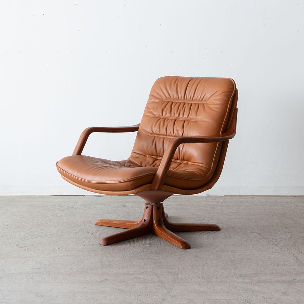 アップサイクル品］ BERG FURNITURE 1Pソファ 本革 A