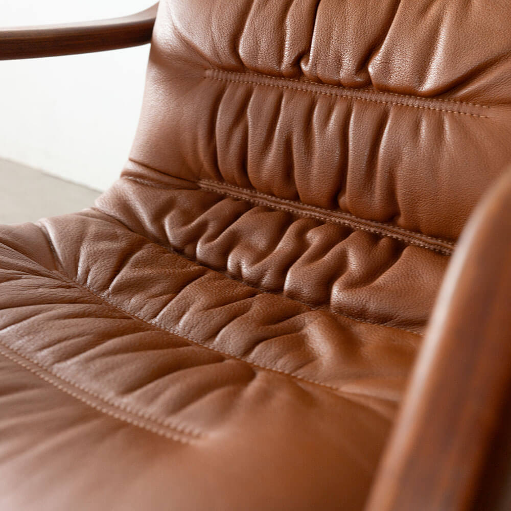 ［アップサイクル品］ BERG FURNITURE 1Pソファ 本革 B