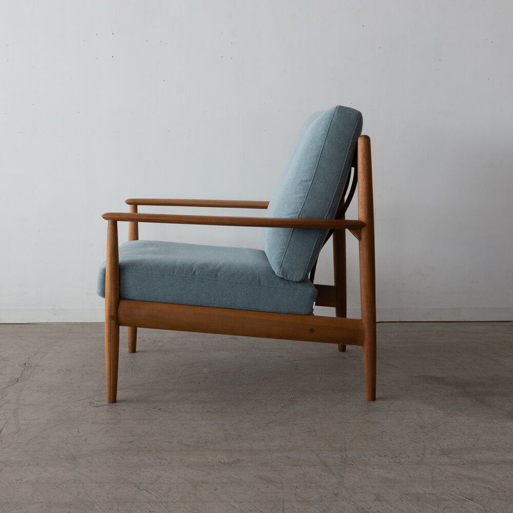 ［現品SALE］EDDA 1Pソファ ブルー LS30301A