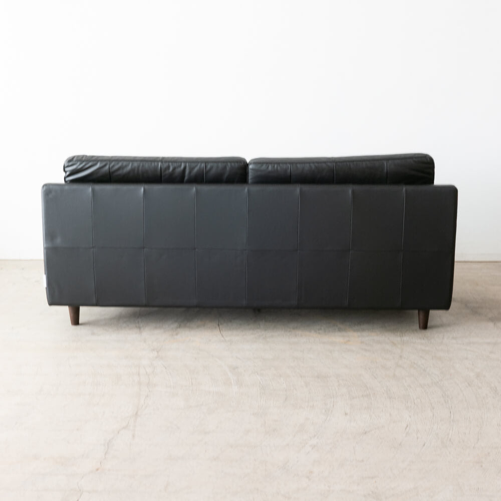 ［現品SALE］SALSA ソファ W2000 ハイバック 本革ブラック（SA）LS74102A-PD6S2-20
