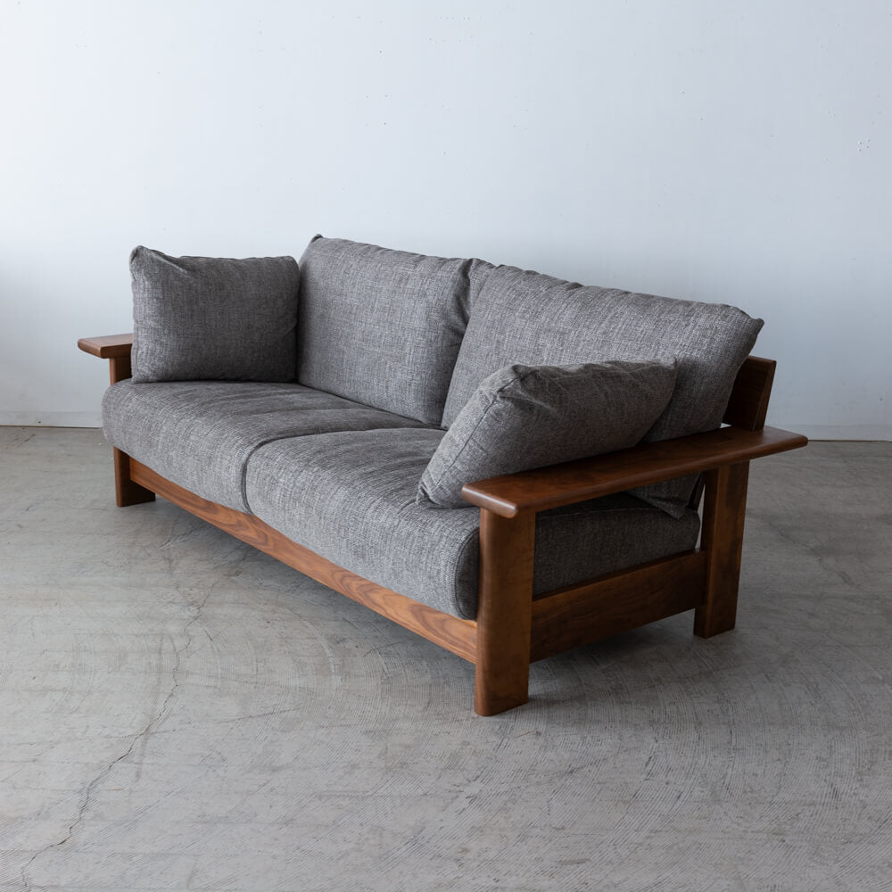 ［現品SALE］ソファ LC636-LJ39 WN-WN ウォールナット材 F953（ナガノインテリア）