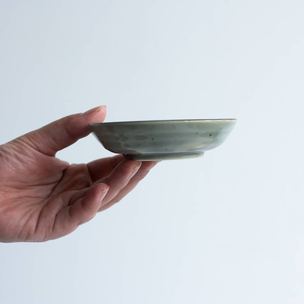  染付3.3豆皿 梅吉祥