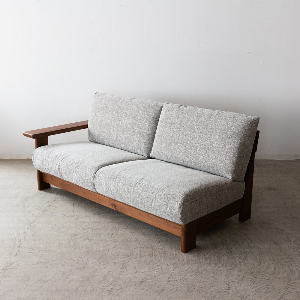 ［現品SALE］ソファ LC637-LL WN-WN ウォールナット材 F595（ナガノインテリア）