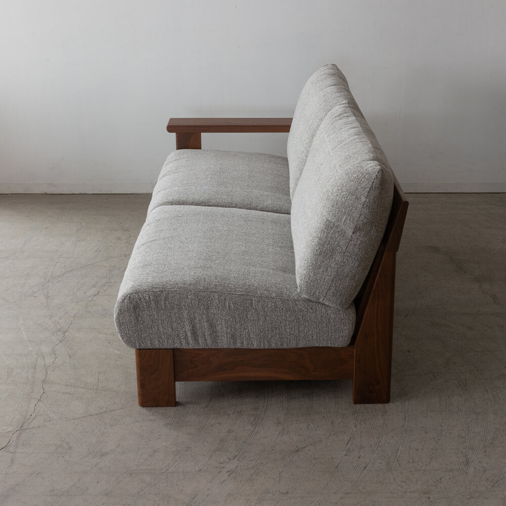 ［現品SALE］ソファ LC637-LL WN-WN ウォールナット材 F595（ナガノインテリア）