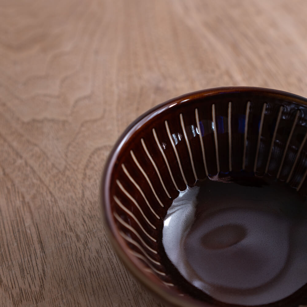 撥水十草だるま小鉢 (小) アメ