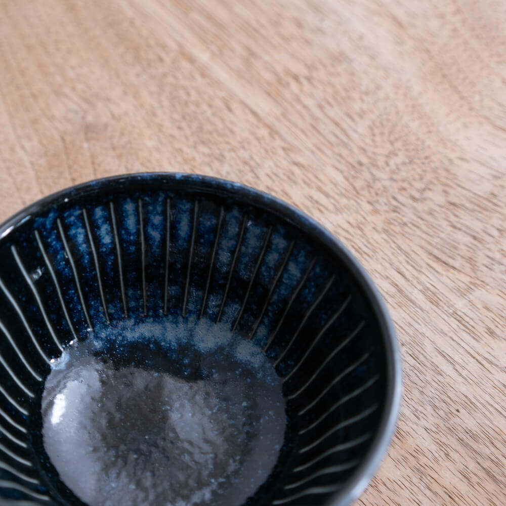 撥水十草だるま小鉢 (小) 藍