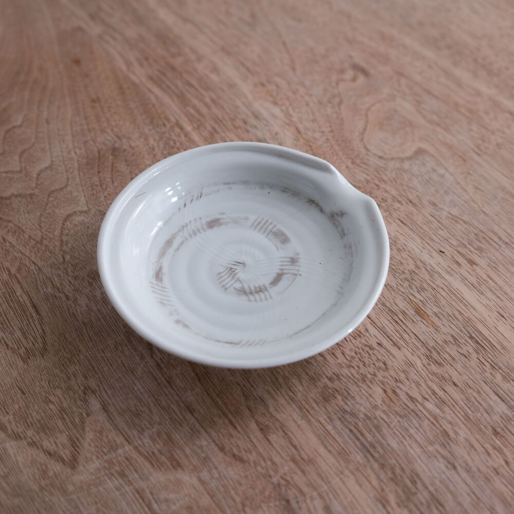 粉引うず 片口小皿