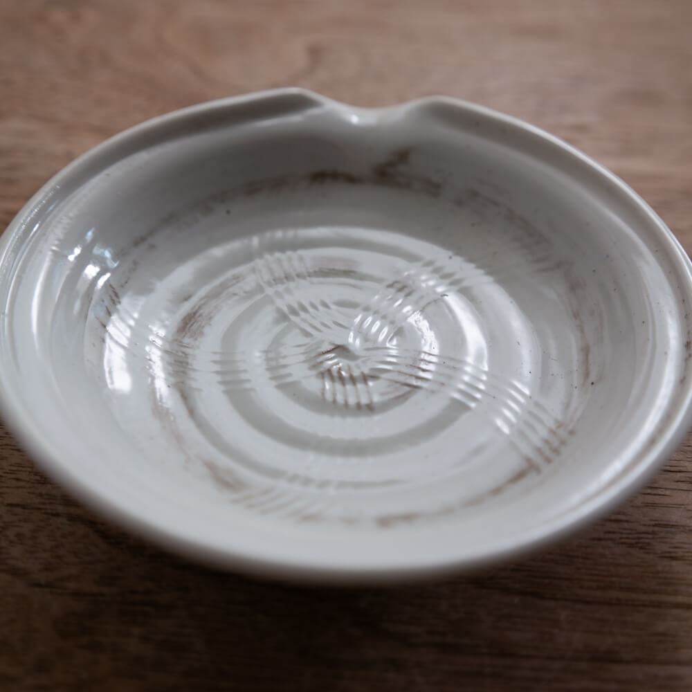 粉引うず 片口小皿