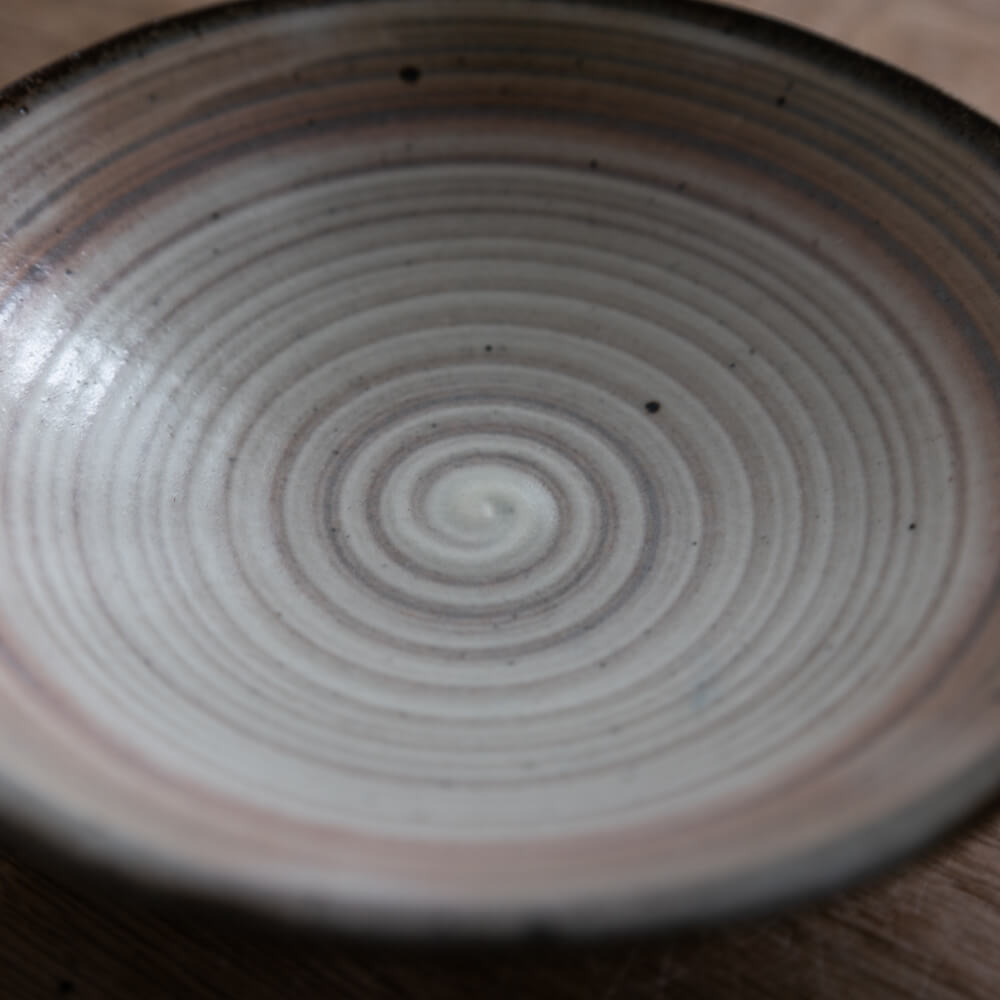 茶うず粉引 50鉢