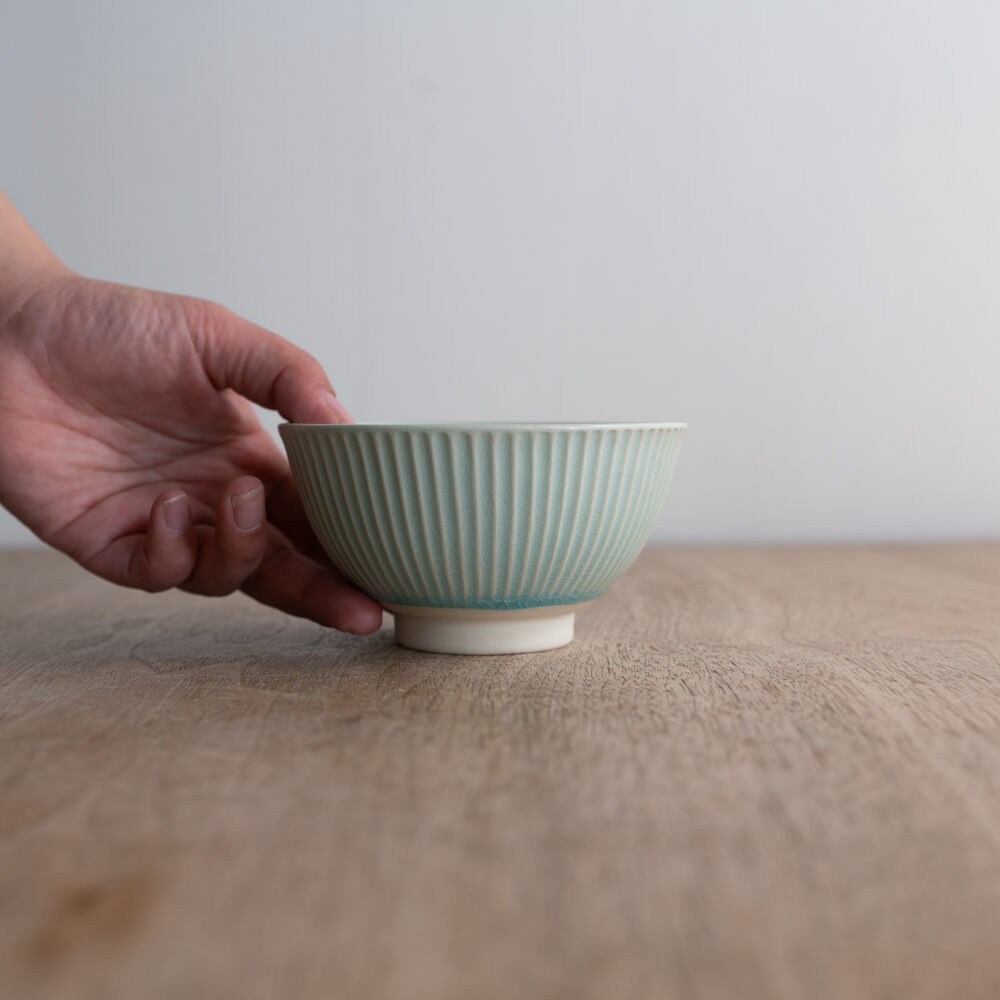 しのぎ 茶碗 クリアBL