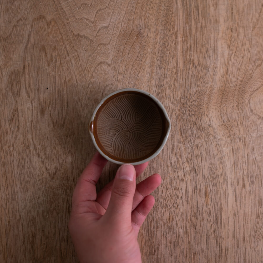 茶ライン すり鉢小鉢 (小)