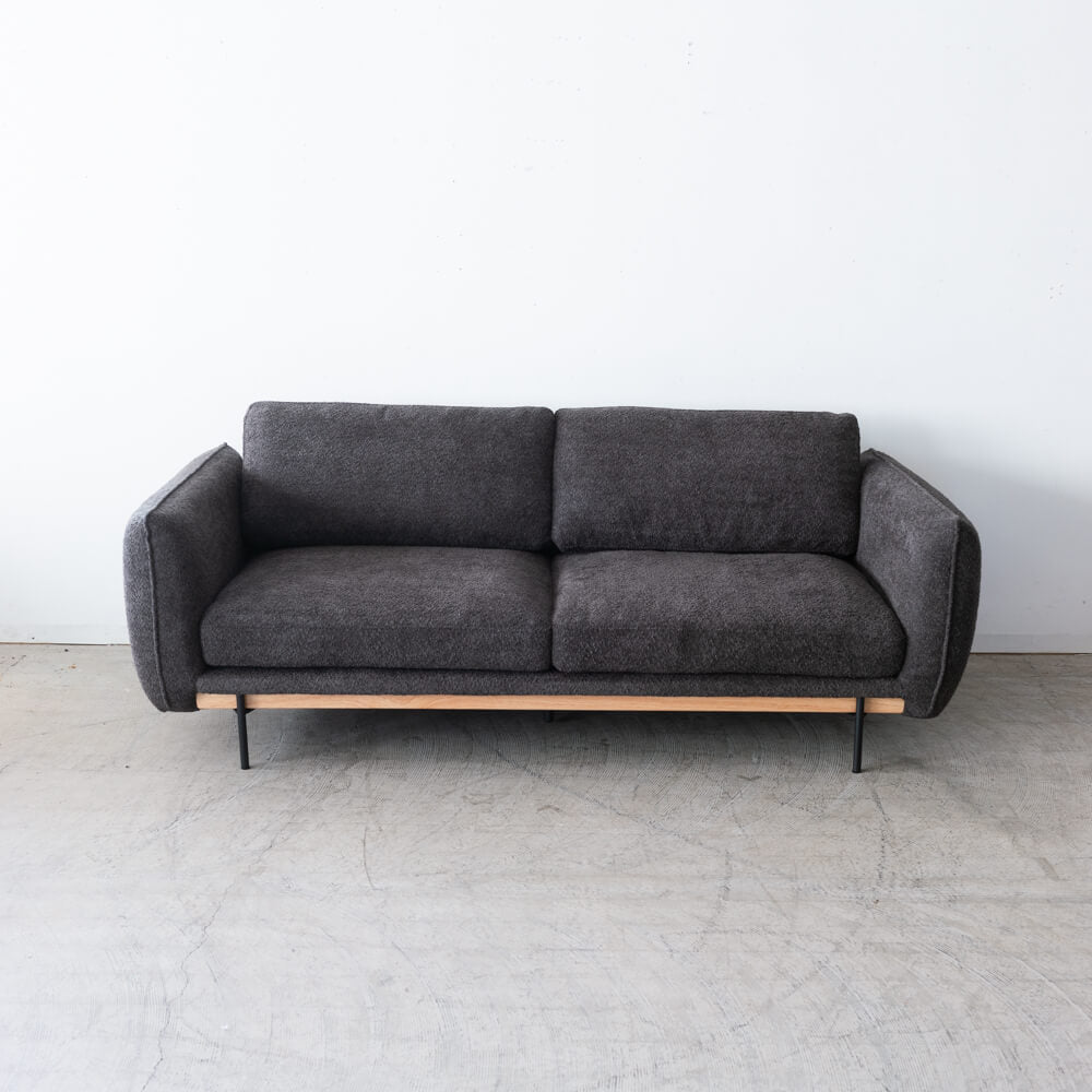 ［現品SALE］3Pソファ ショーン ラバー DGY