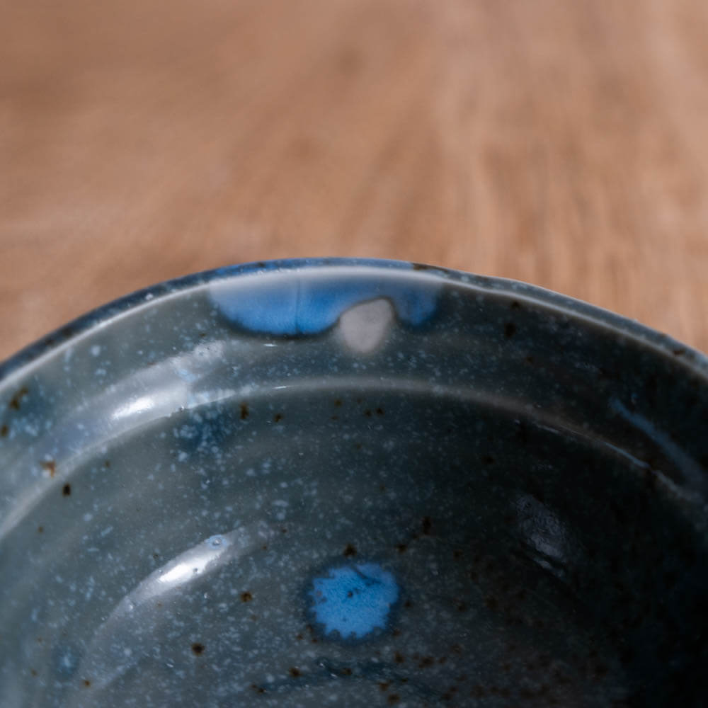 無地だるま小鉢 (小) 青