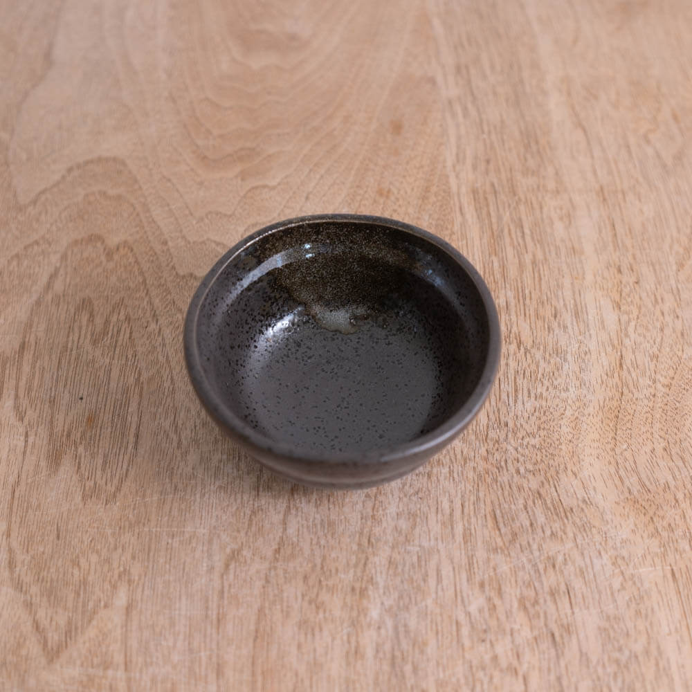 無地だるま小鉢 (小) 黒