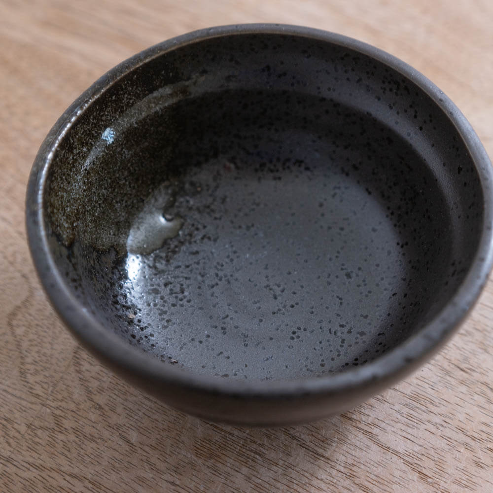 無地だるま小鉢 (小) 黒