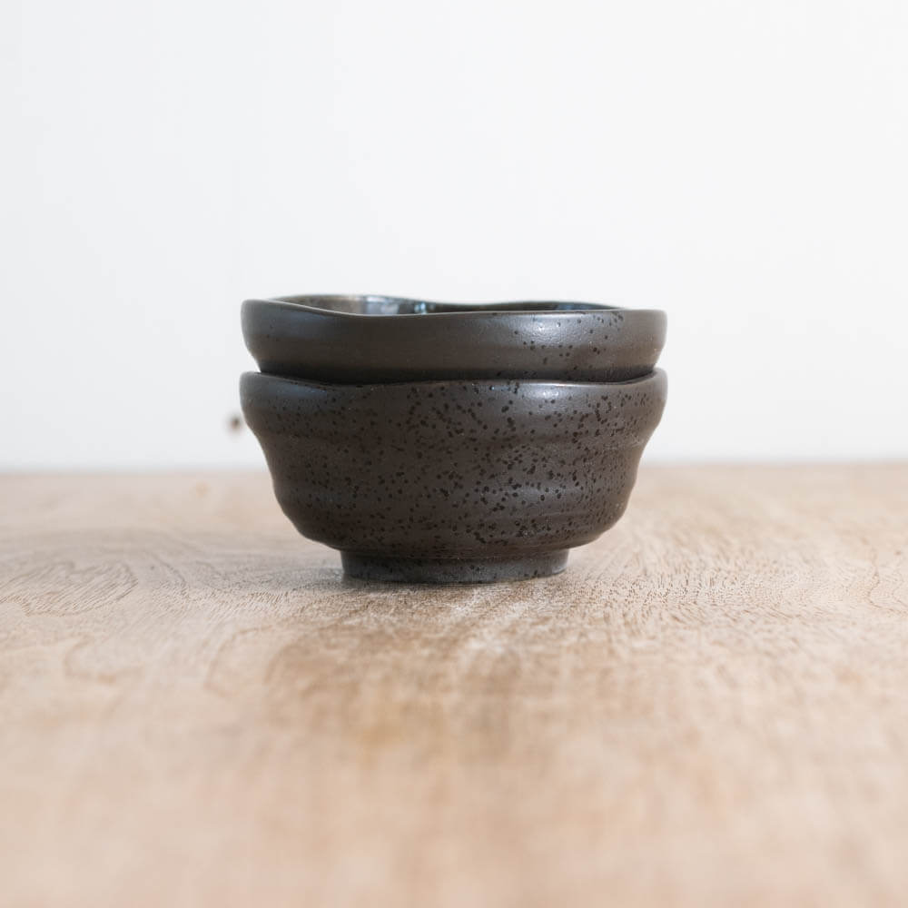 無地だるま小鉢 (小) 黒