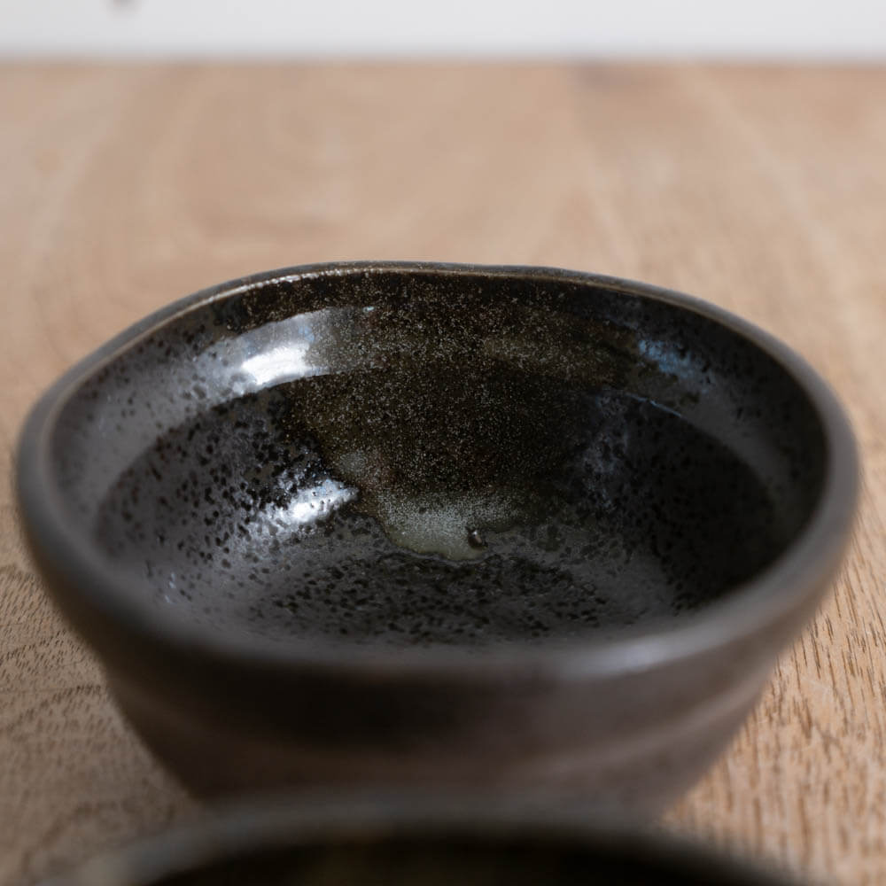 無地だるま小鉢 (小) 黒