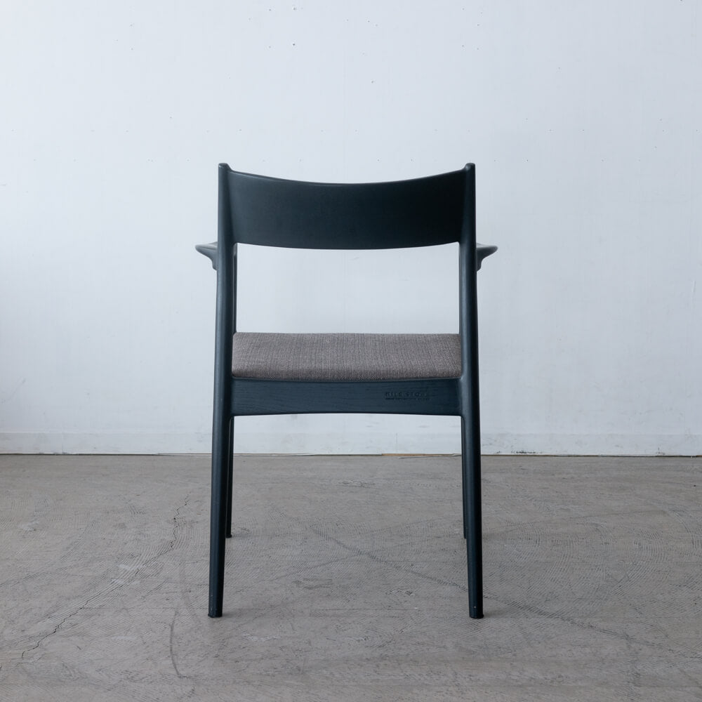 ［現品SALE］MILE_STONE アームチェア type.1 N5（布）BK