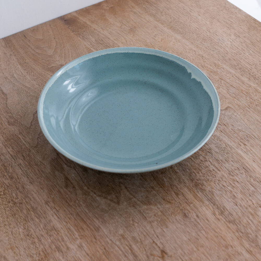古代7.5麺皿 (青)