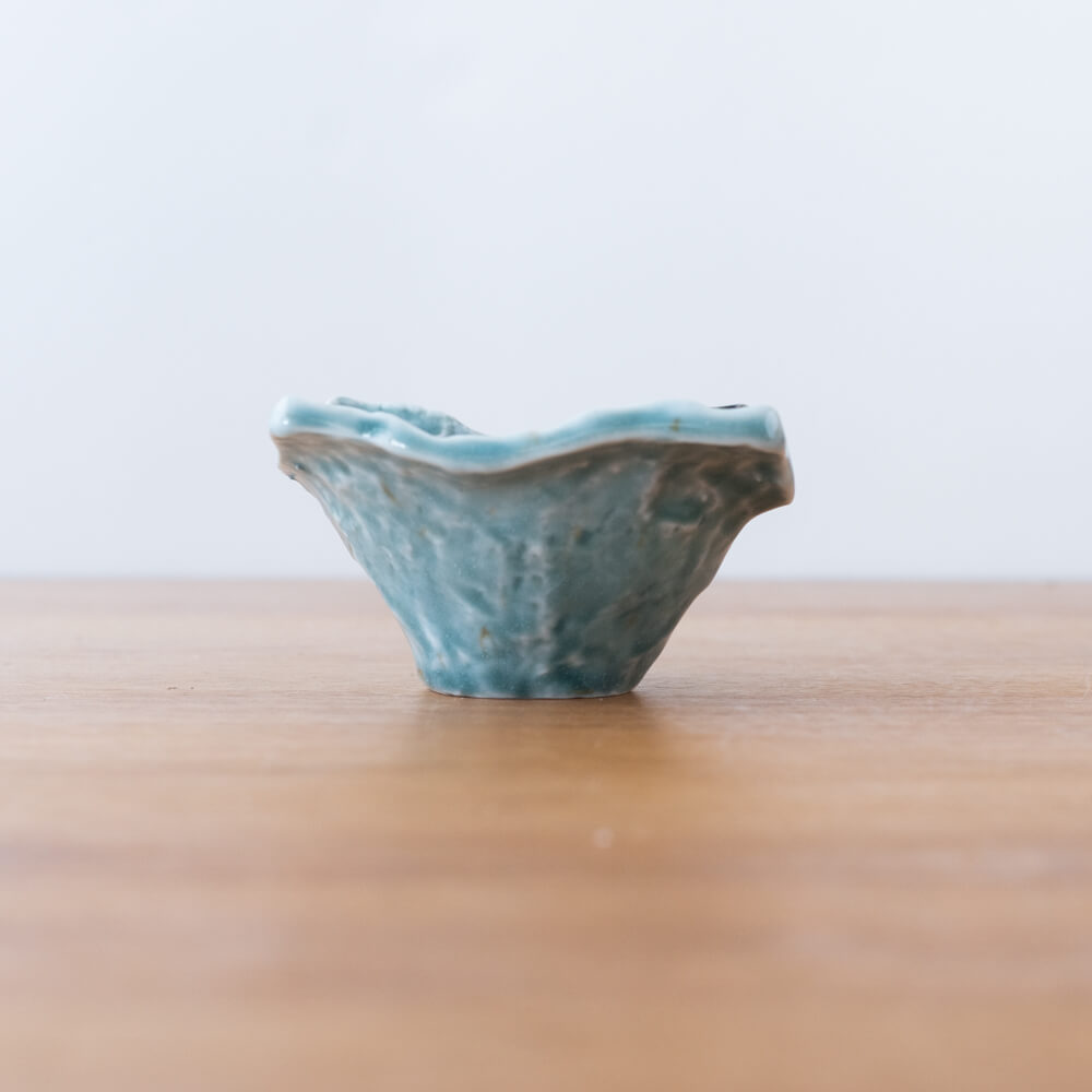 翠玉 波四角小鉢 (小)