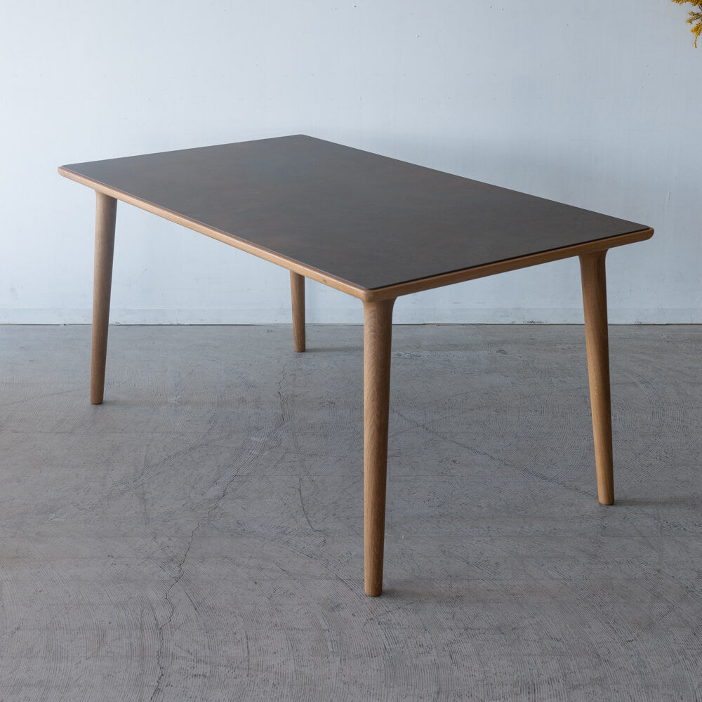 ［現品SALE］BRIDGE LAMINAM ダイニングテーブル 150（OS1/NA）【工具不要 組み立てオプション付き】