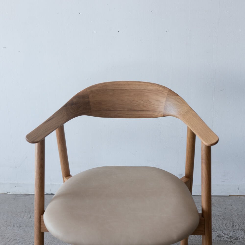 ［現品SALE］セミアームチェア ポーラ OAK