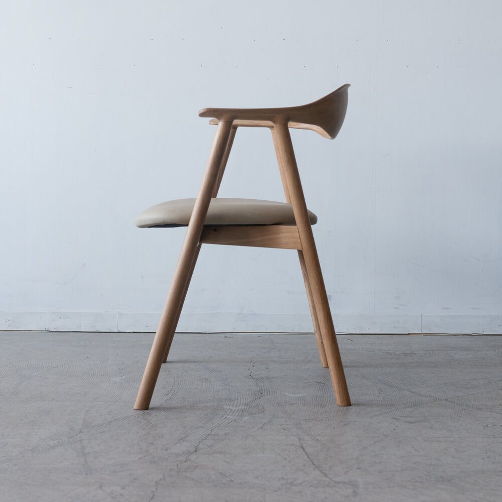 ［現品SALE］セミアームチェア ポーラ OAK