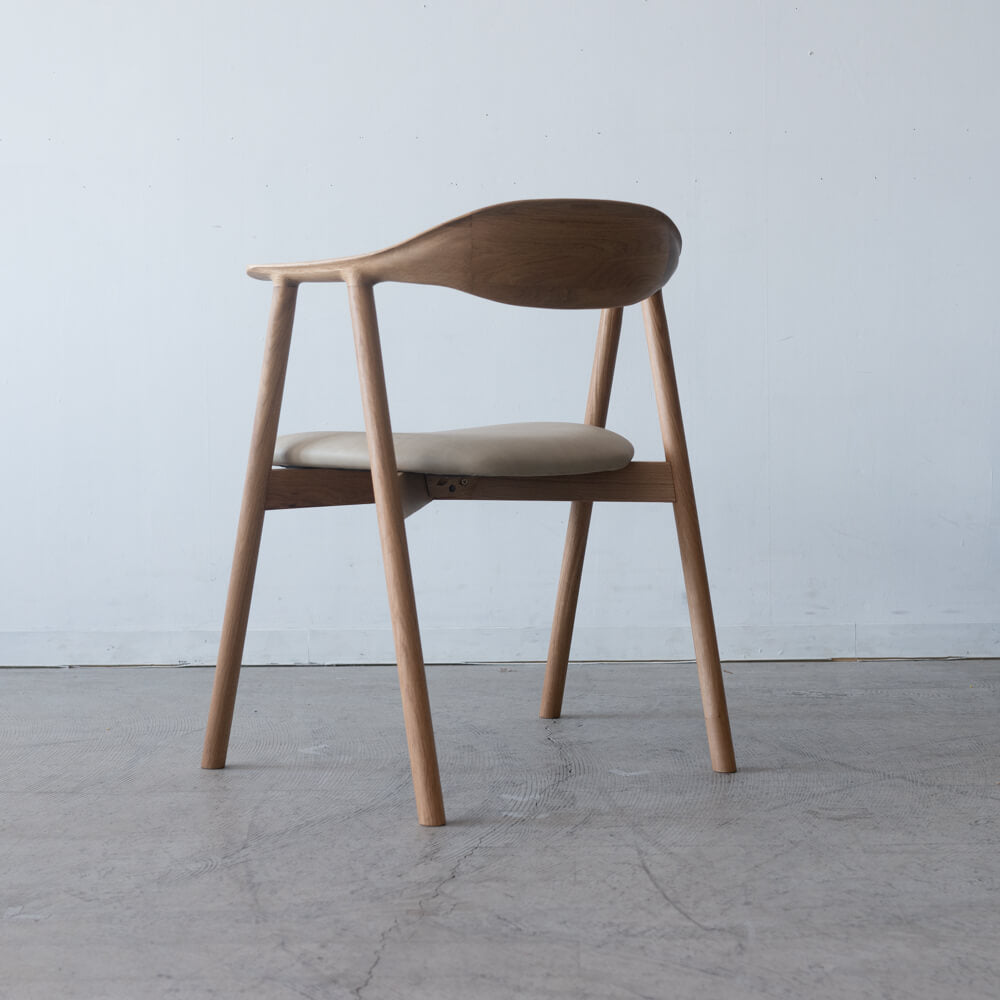 ［現品SALE］セミアームチェア ポーラ OAK