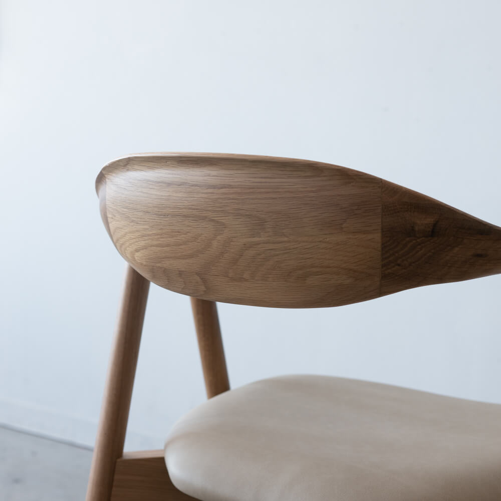 ［現品SALE］セミアームチェア ポーラ OAK